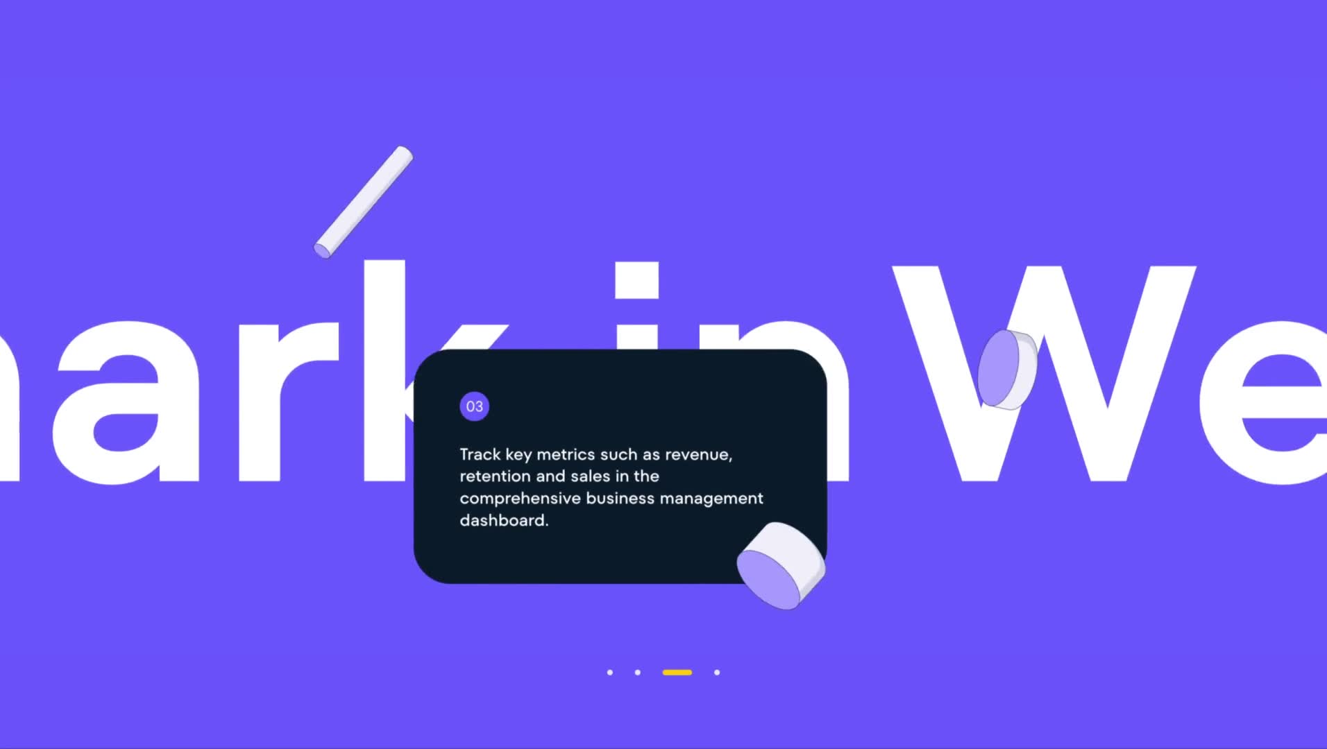 Tokenology - Horizontal scroll  - Web Animation Example