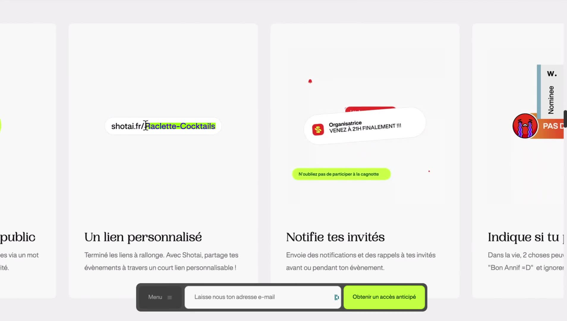 Shotai - Horizontal scroll  - Web Animation Example